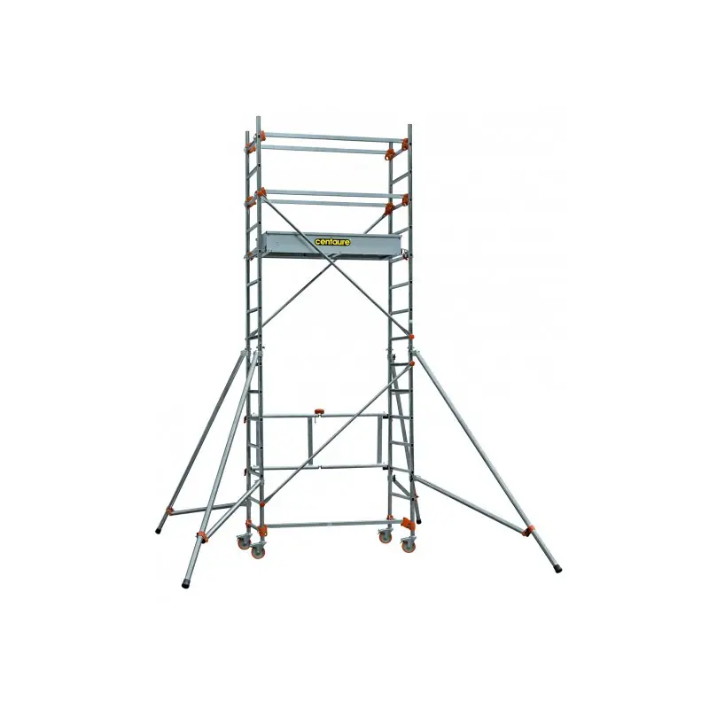 Echafaudage roulant Alu 2 niveaux H 580 m SERENITE STS 135 4 BP