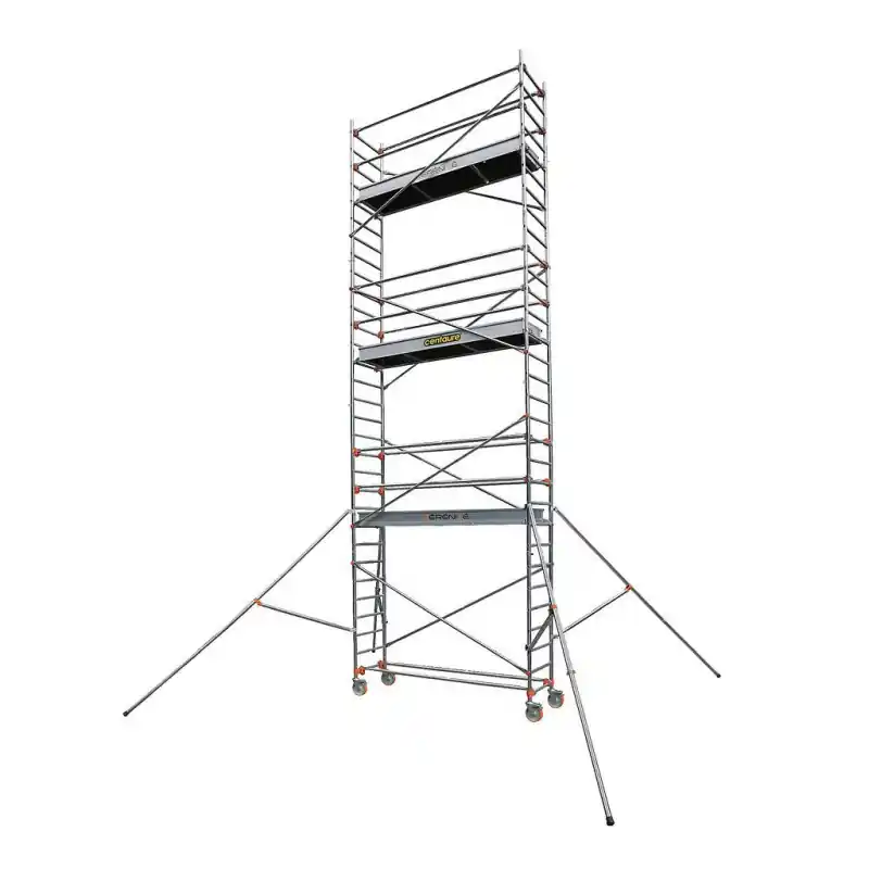 Echafaudage aluminium 2 niveaux hauteur de travail 6,90 m STL 255