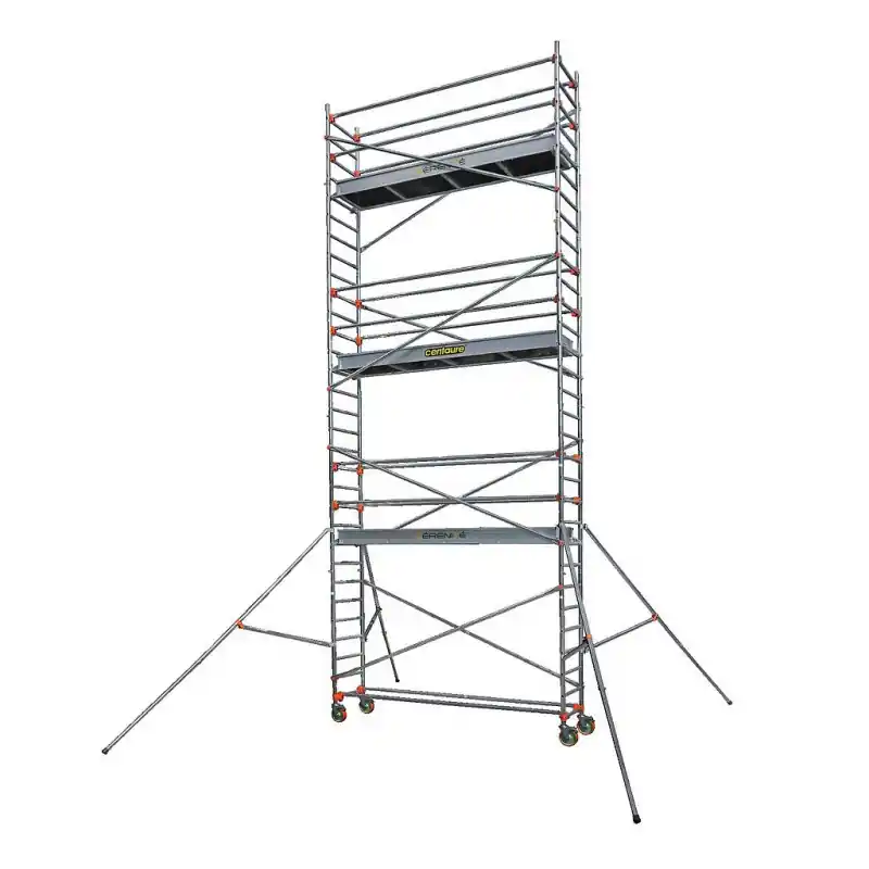 Echafaudage aluminium 2 niveaux hauteur de travail 5,90 m STXL 300 4