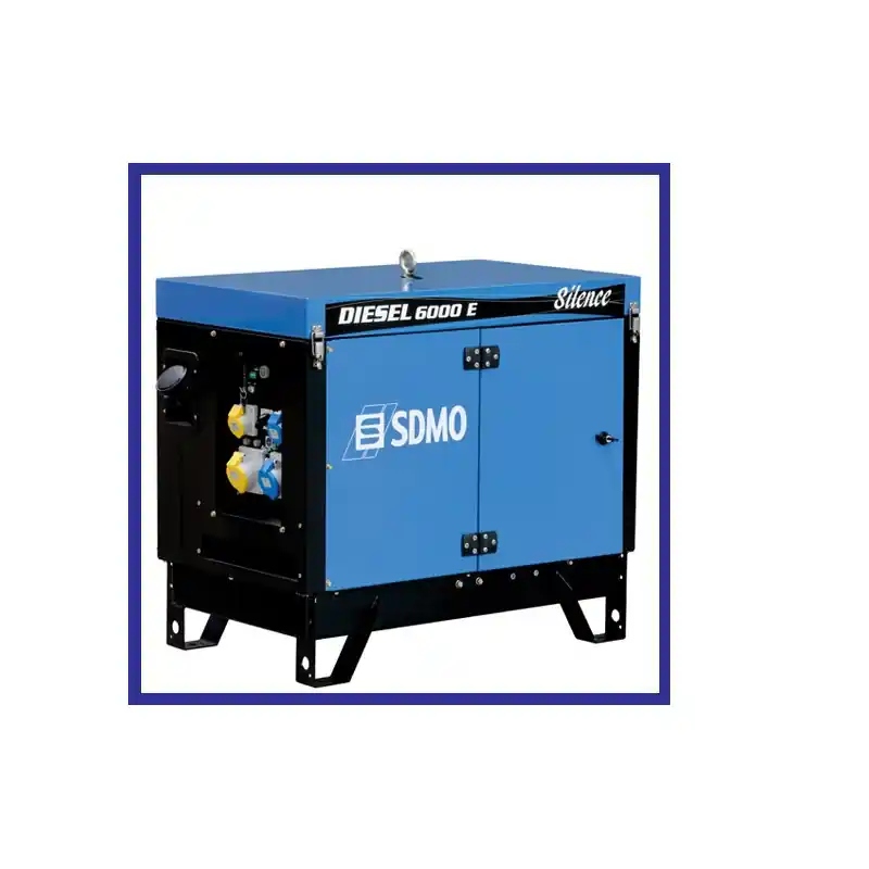 Groupe électrogènechantier 5200W Silencieux DIESEL 6000 E SILENCE