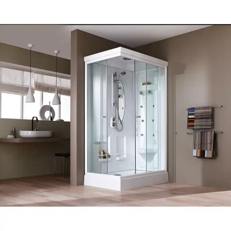 Cabine de douche intégrale rectangle 1200x800 mm avec hydromassage ODY