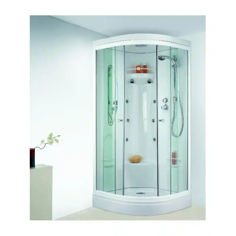Cabine de douche Odyssée 1/4 de rond porte coulissante 90 x 90 cm L11O