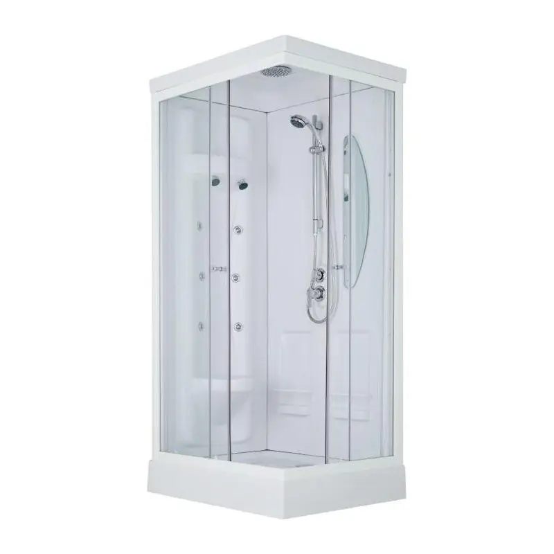 Cabine de douche Odyssée rectangle porte coulissante 100 x 80 cm L11OD