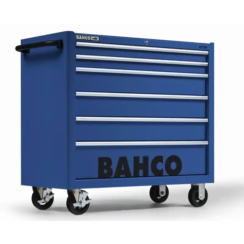 Servante classique C75 40" 6 tiroirs bleu charge 900 kg 986x501x1100mm