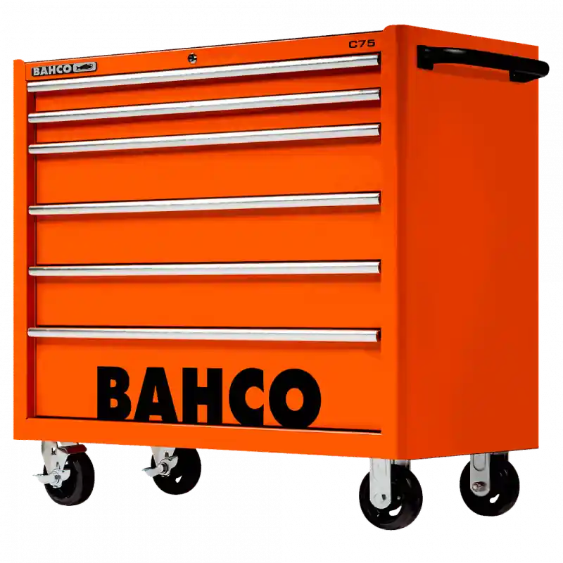 Servante classique C75 40" charge 900 kg 6 tiroirs rouge 986x501x1100m