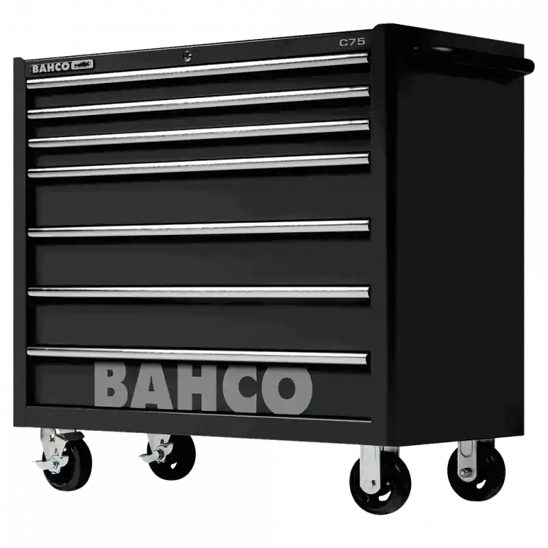 Servante classique C75 40" 7 tiroirs noir charge 1100 kg 986x501x1100m