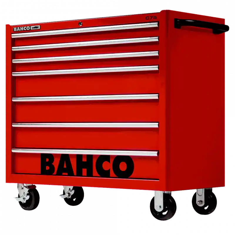 Servante classique C75 40" 7 tiroirs rouge charge 1100 kg 986x501x1100
