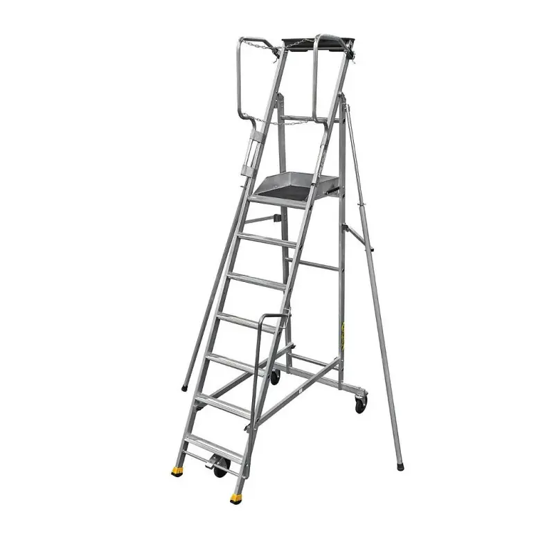 Plate-forme de rayonnage aluminium Haut. travail 3,30 m 5 marches ERM