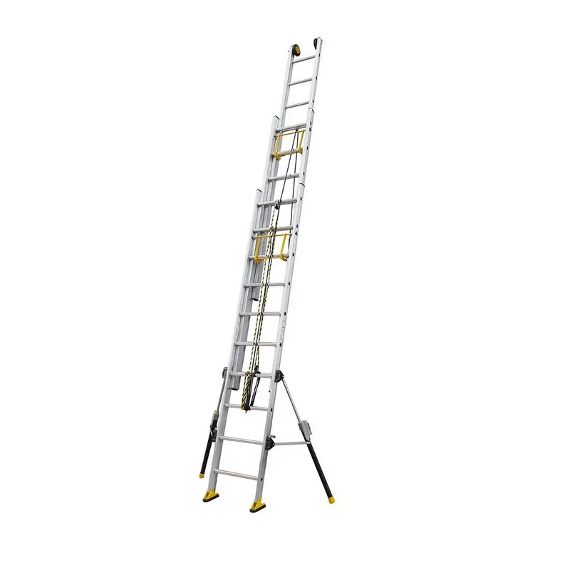 Echelle coulissante Aluminium à corde 3x13 Haut. accès 7,55 m C3 STAB‘