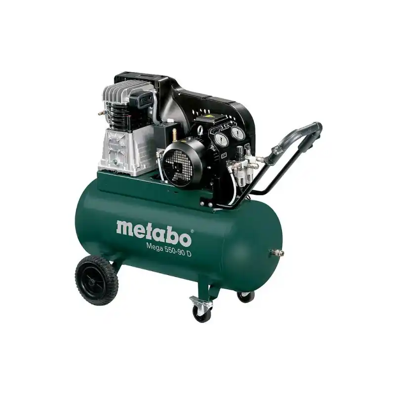Compresseur 3 kW 11 bar cuve 90 L 395 l/min Mega 550-90 D