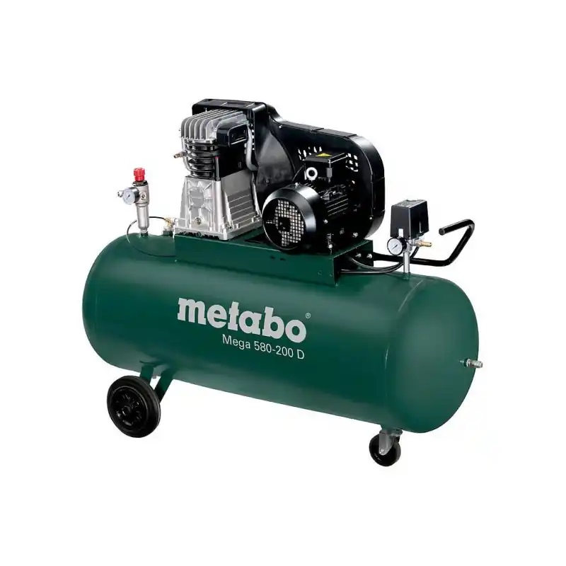 Compresseur 3 kW 11 bar 395 l/min cuve 200 l Mega 580-200 D