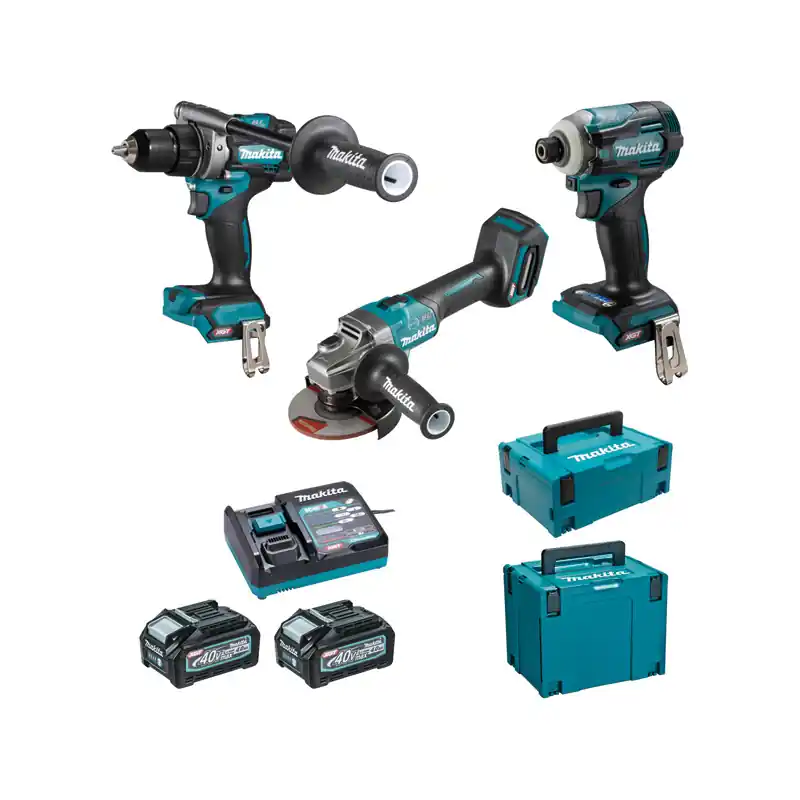Ensemble 3 machines 40 V max Li-Ion 4 Ah XGT (DF001G GA005G TD001G) DK