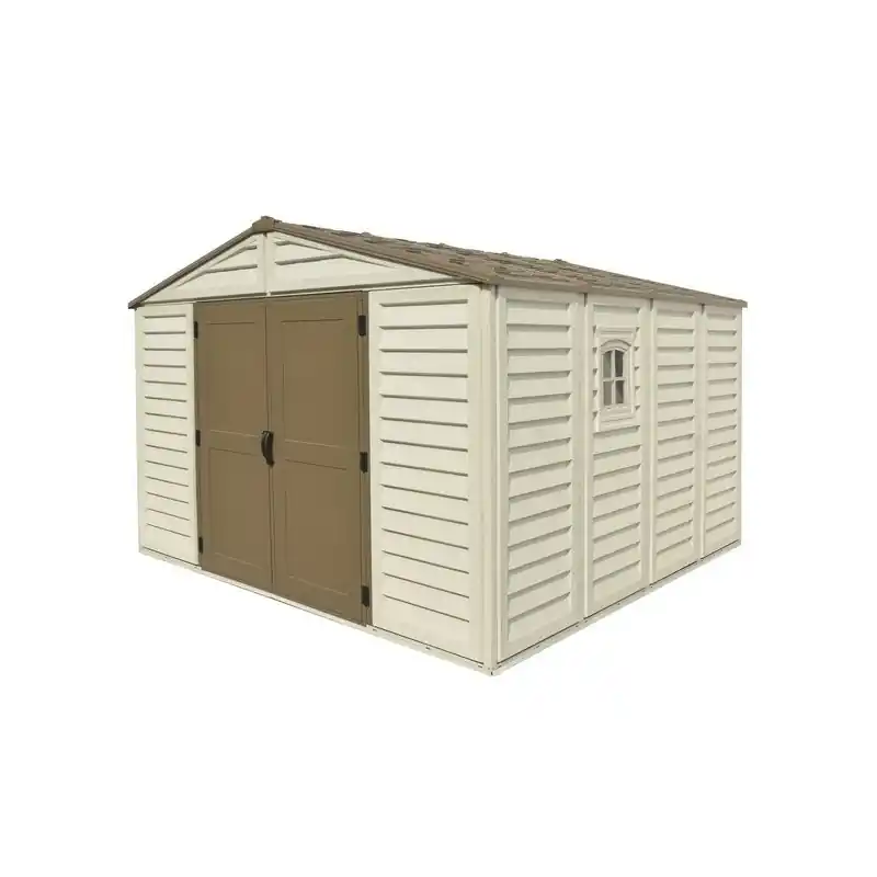 Abri de jardin DUWS1010PR en pvc woodstyle premium 10,56m2 Duramax