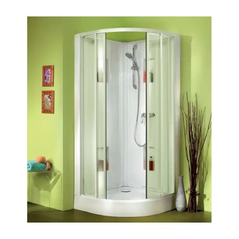 Cabine Izibox 2 Coulissante 1/4 Rond 90 Vs Opaque Central