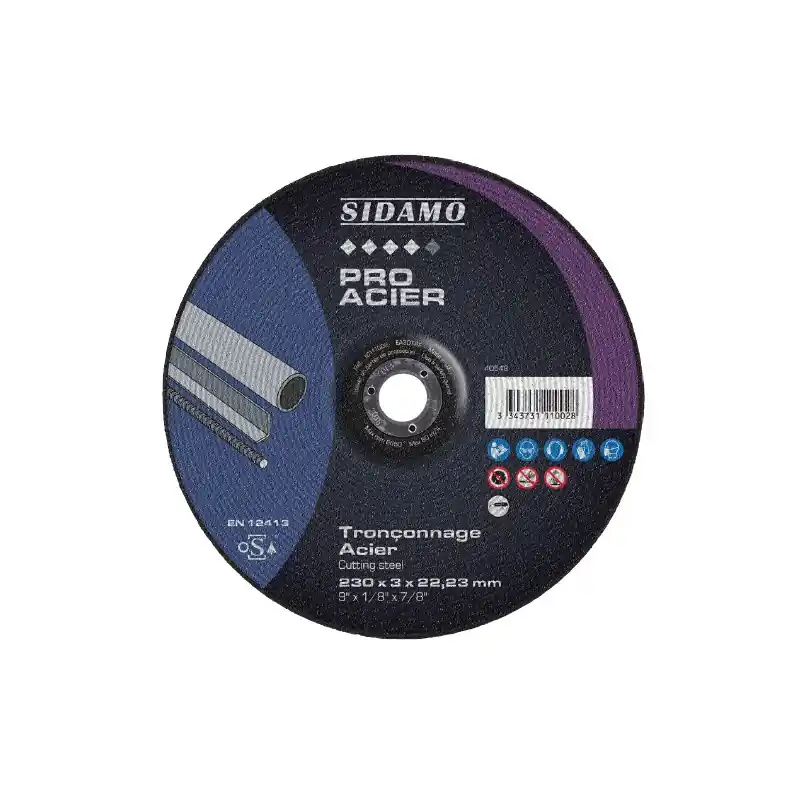 25 Disques à tronçonner Pro Acier D.230 X 3 X 22,23