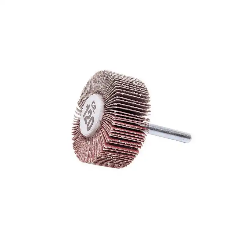 10 Roues A Lamelles Sur Tige De 6 D.40x15 Gr 120 A Corindon