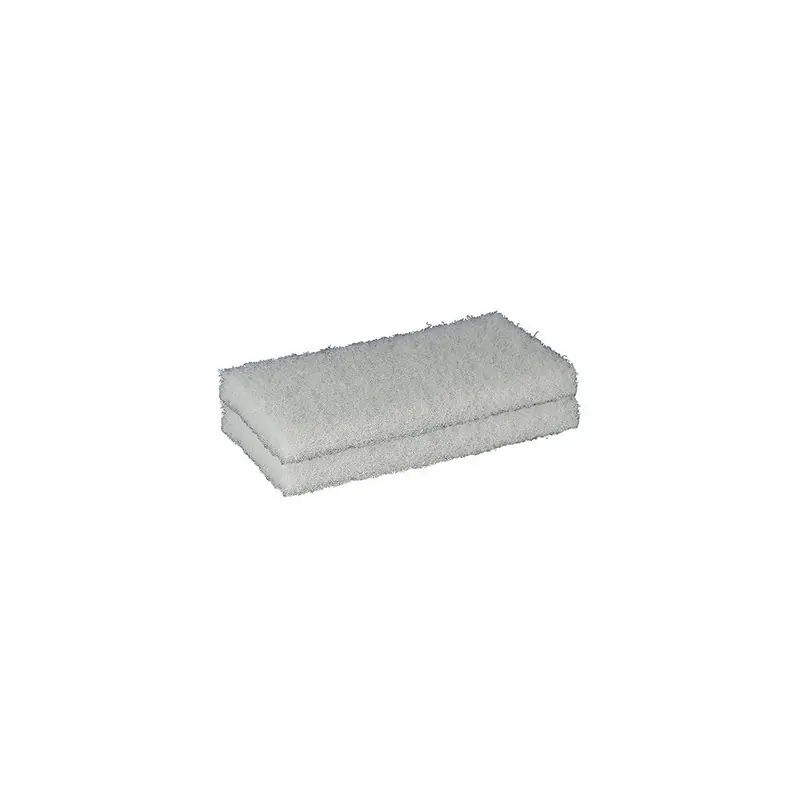 2 Tampons Abrasifs Fibres Blancs