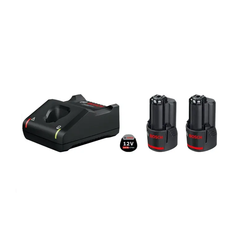 2 Batteries GBA 12V 2.0Ah Li Ion et Chargeur GAL 12V-40 Professional