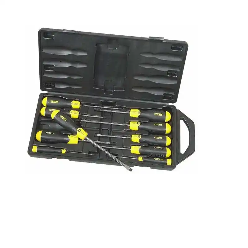 10 Tournevis en mallette Cushion Grip Stanley 2-65-005