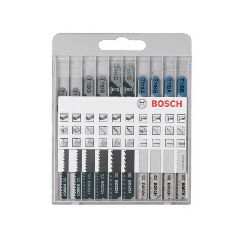 10 Lames de scie sauteuse Pro Bois et Métal (assortiments)