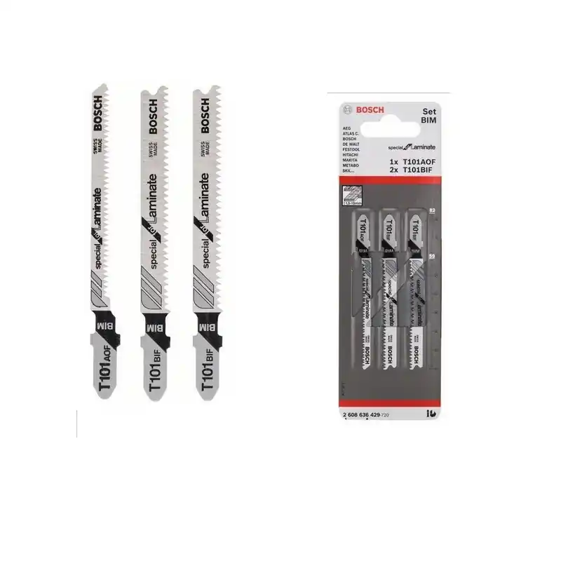 3 lames scie sauteuse Bois coupes précises propres (stratifié) T101BIF