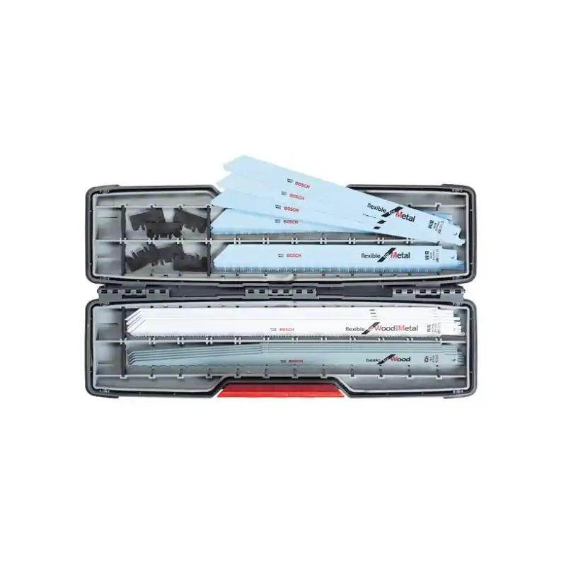 20 Lames de scie sabre ToughBox pour bois et métal Bosch