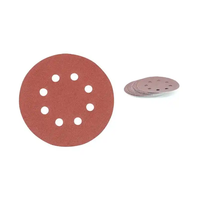 10 disques abrasifs perforés auto-agrippants 125 mm Grain 120
