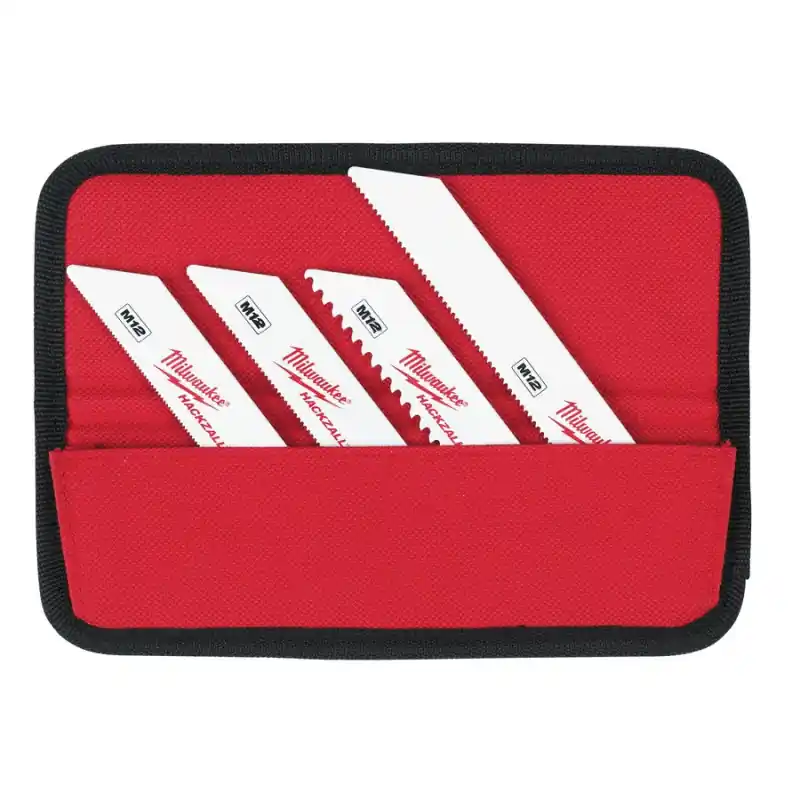 10 Lames de scie sabre M12 Hackzall avec pochette Milwaukee