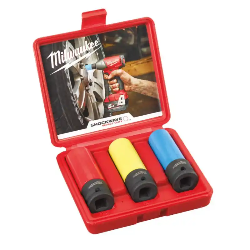3 Douilles automobile 4932451568 Shockwave Impact Duty Milwaukee