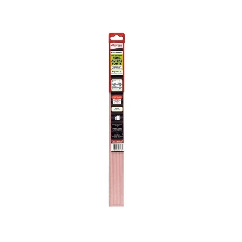 10 Baguettes de brasure Express Laiton enrobé 240g ∅ 3 mm 380 mm