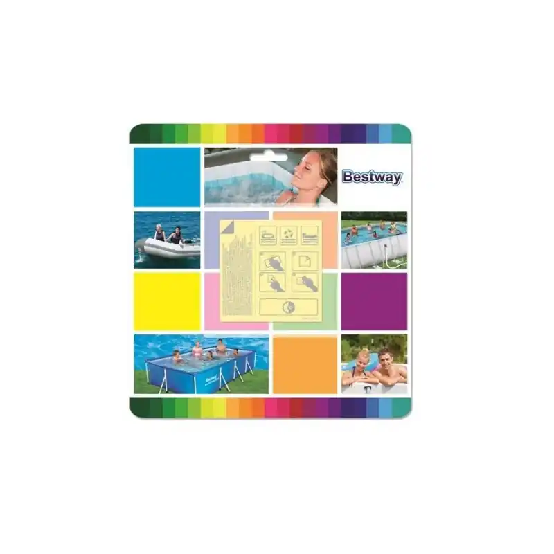10 patchs de réparation waterproof 62091 6,5x6,5cm Bestway