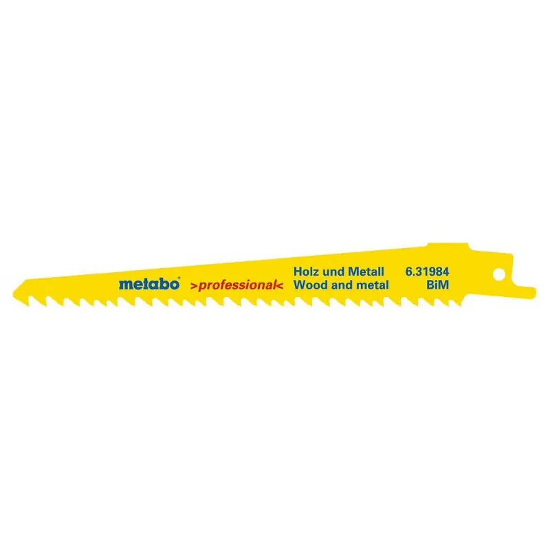 5 Lames de scies sabres flexible 150 x 1,25 mm pour bois