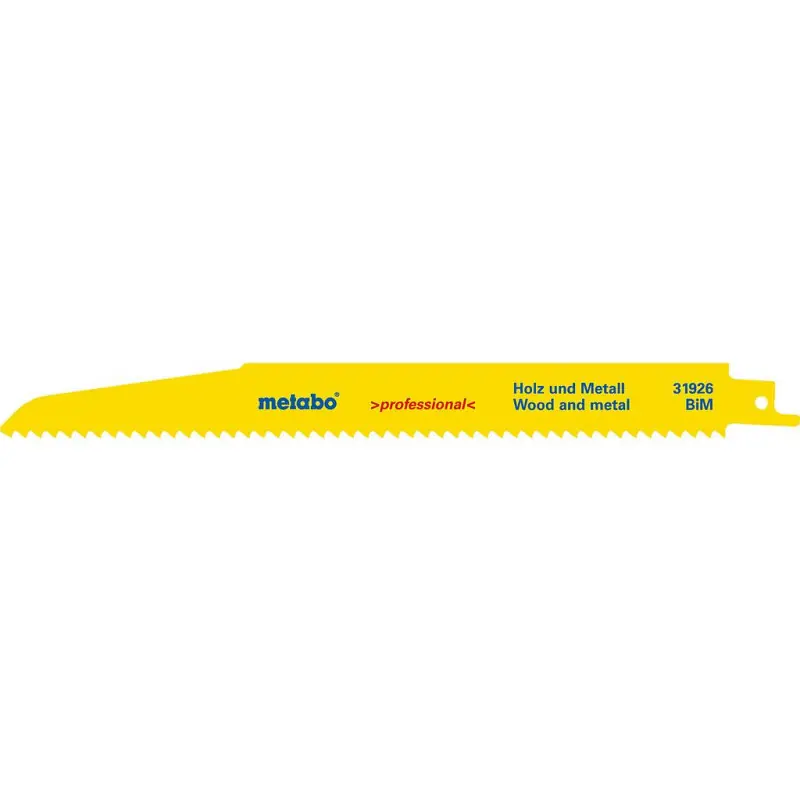 5 Lames de scies sabres professional 225 x 1,6 mm pour bois