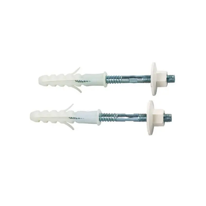 4 Fixations pour chauffe-eau avec écrou nylon 14 x 80 mm