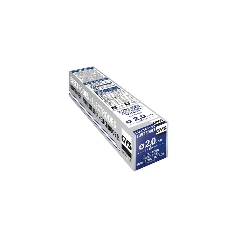 355 Électrodes rutiles E6013 Diam 2 mm