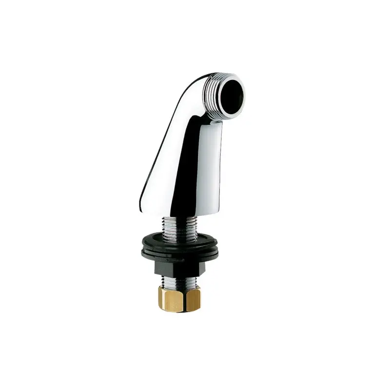 2 Raccords colonnettes luxe H.70 mm Diam 14 en laiton chromé