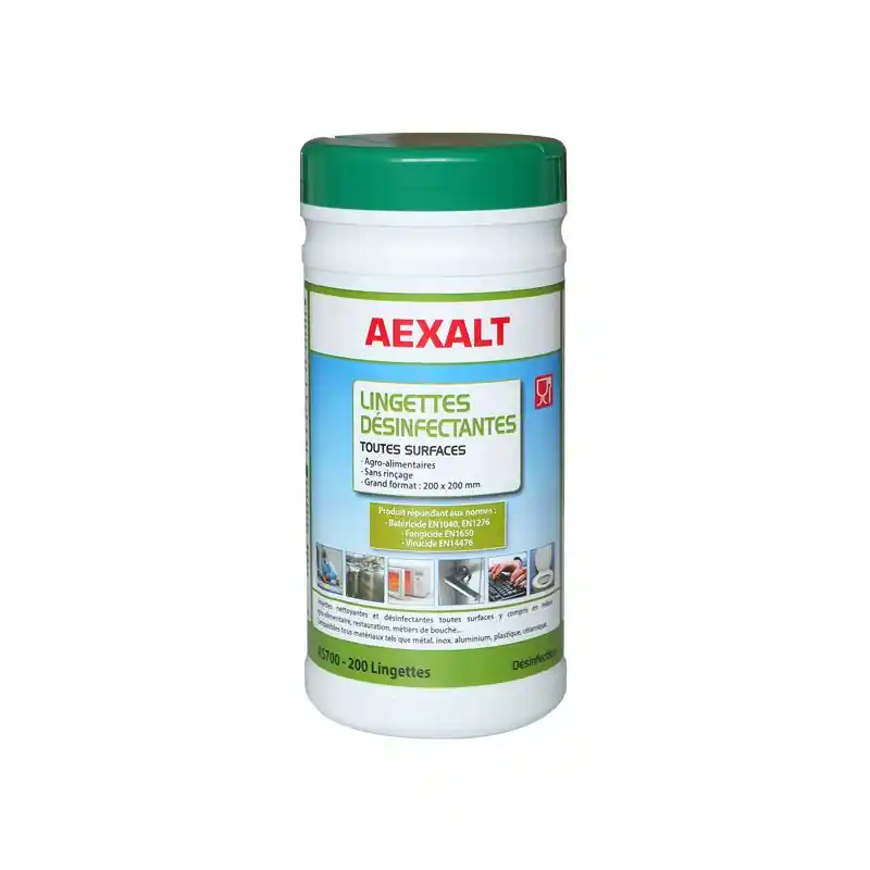 200 lingettes désinfectantes 200x200 mm
