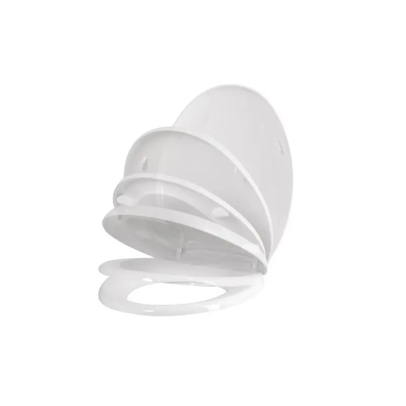 Abattant WC blanc charnières plastique standard KARMA