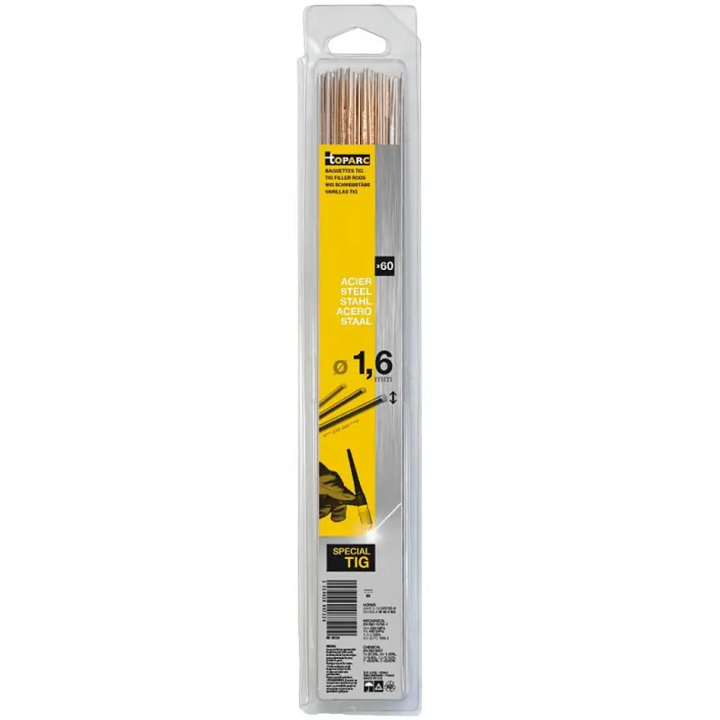 60 Baguettes acier ER70S-6 / W3Si1 D1,6 brochable Gys