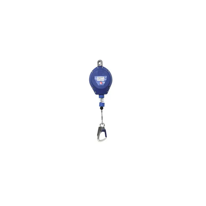Antichute à rappel automatique 18 m enrouleur câble crochet alu