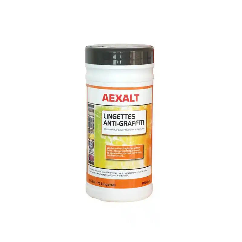 75 lingettes anti-graffiti 20x195 mm en boîte