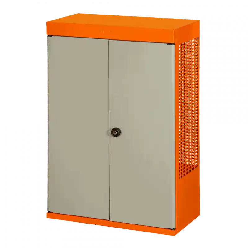 Armoire murale 2 portes orange 1495CD60