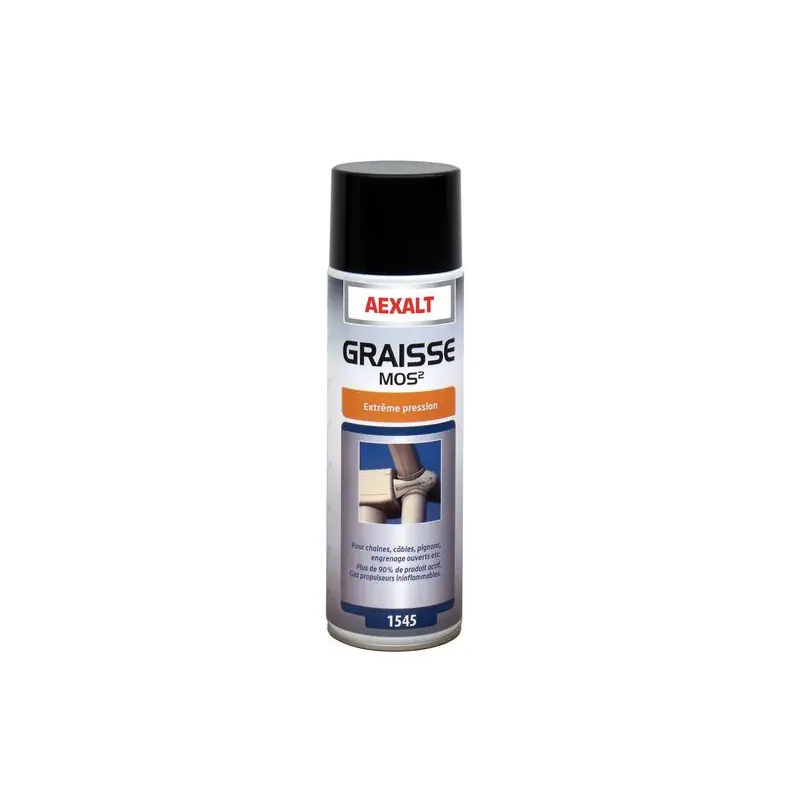 Aérosol graisse MOS2 Porte de douche x 650 ml spéciale extrême pressio