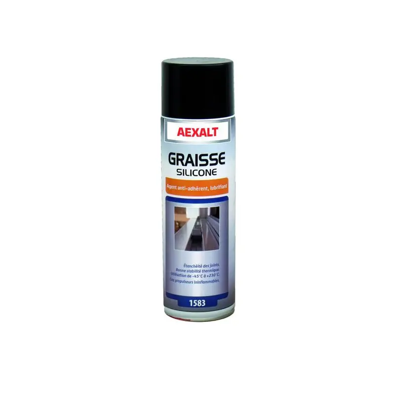 Aérosol graisse silicone Porte de douche x 650 ml extrême pression