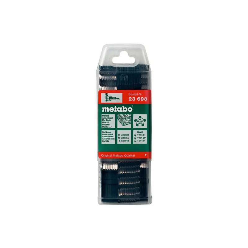 Assortiment 4 lames de scies sauteuses pour bois 25 pièces