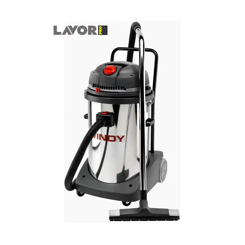 Aspirateur eau et poussières en inox 2 Moteurs 2400W 78L 130l/s WINDY