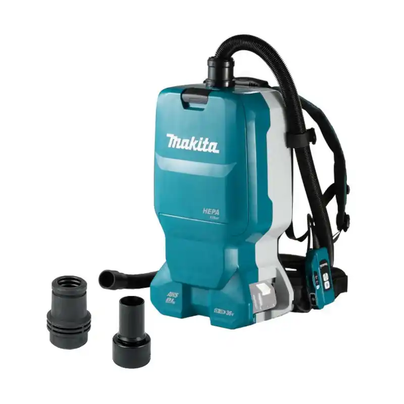 Aspirateur à dos à batterie 2x18V Li-Ion 6L sans batterie ni chargeur