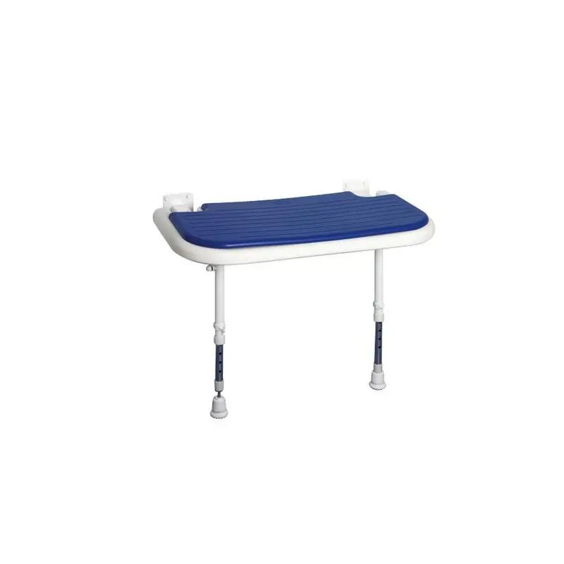 Banc de douche rembourré bleu Série 4000 (accessibilité PMR)