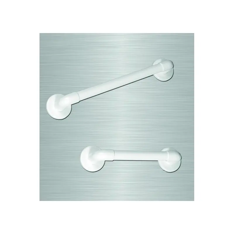 Barre d‘appui lisse droite 450mm blanc (Accessibilité PMR)