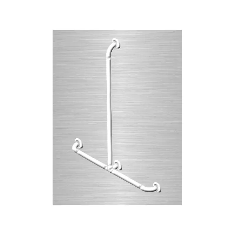 Barre d‘appui lisse renforcée main courante "T" Option1 blanche (Acces